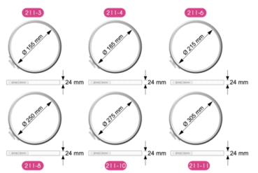 Preview: Stickring 15.5 cm