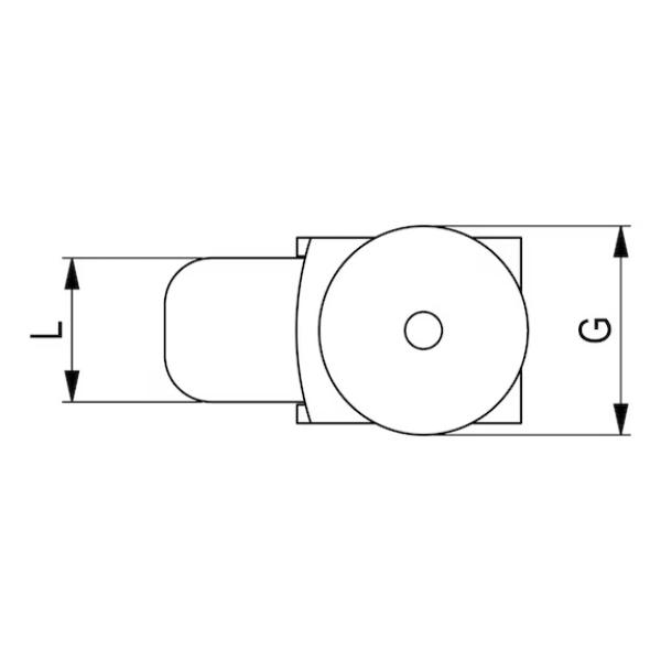 Caster Rolle ungebremst M12x25mm