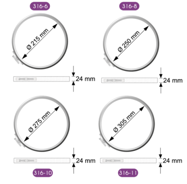 Fußkreuz mit Säule mit Austauschring 21 cm
