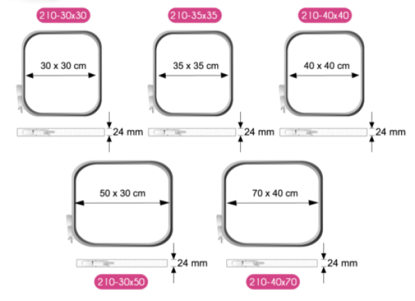 Quiltring Oval 30 x 50 cm